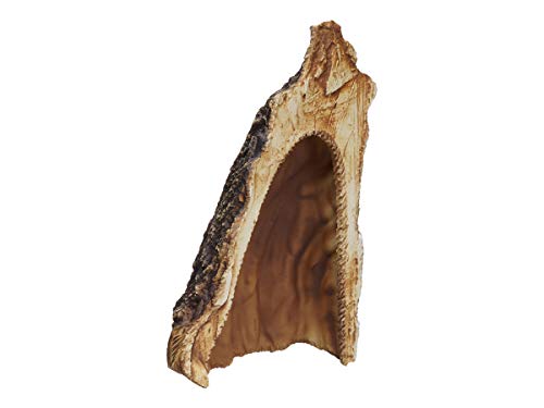 Aquarium Cave - Ceramic Betta Fish Tank Decor - Natural Aquarium Decor - Large Reptile Hide - Fish cave Hideout - Snake Hide - Cave for Cichlids and plecos (Cave)