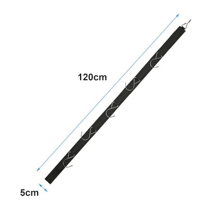 6pcs Hockey Hanger Portable Hanging Dryig Rack Hockey Gifts for Home and Outdoor Using in Ice Hockey Skating Football Camping Fishing 5 Hooks - color: Blackx 6