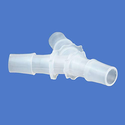 1/2" Hose Barb Fitting Equal Barbed Y Shaped 3 Way Plastic Joint Splicer Mender Adapter Union for Air Line Tubing Pipe (Pack of 4)