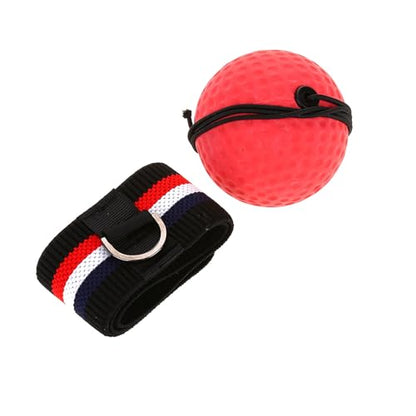Adult Boxing Punch Exercise Ball Reflex Speed Training Head Band Equipment Lightweight Portable Great Accessory Boxing Training Black Red for Room Garden Park - size: E305-H04, style: E305-H04