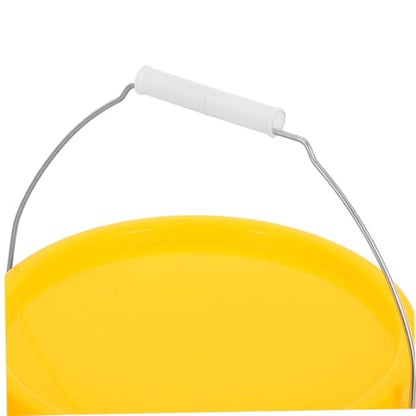 Heavy Duty Plastic Bucket with Lid Portable Water Pail with Handle Leakproof for Household Use Versatile Storage for Food Liquids Stackable Design
