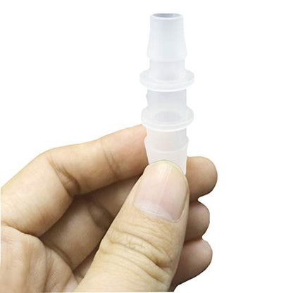 3/8" to 5/16" Hose Barb Reducer Pipe Fittings Adapter, Plastic Joint connector Splicer Mender for Aquarium Household Transport Fuel Gas Liquid Air (Pack of 4) - size: 3/8"-5/16"