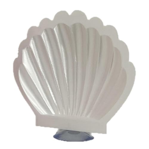 Aquarium Fish Hammock - Suction Cup Resting Bed Shell Decor, Safe Tank Perch, Habitat Enhancement Accessory | Betta Fish Hammock for Home Office Apartment Dorm - color: White