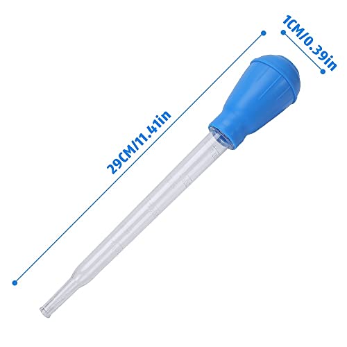 Coral Feeder Tubes, 2Pcs Aquarium Liquid Fertilizer Feeder Aquatic Bottom Feeder Pipette for Reef Anemones Coral Shrimp