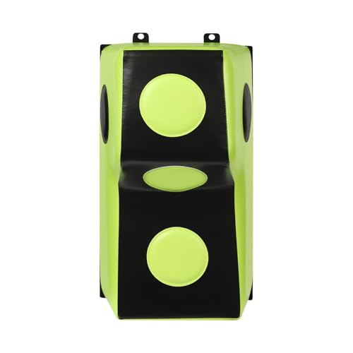 Wall Mount Punching Bag – Space-Saving Boxing Training Equipment for Hooks, Uppercuts & More (15.7x11.8x27.5in) - Durable PU, EVA, Steel Design for Home Gym - color: Green