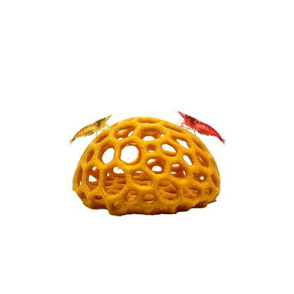 Shrimp Dome Hide - Aquarium Cherry Shrimp Hide Cherry Shimpe Hide (Honey Gold) - color: Honey Gold