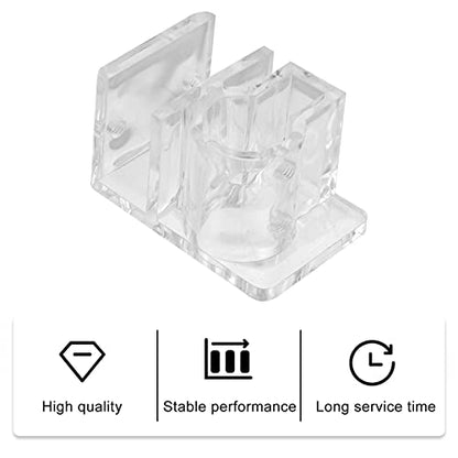 BESPORTBLE 1pc Multi-Function Fish Tank Feeding Clamp Easy Install Food Fixing Holder for Aquarium Inlet Outlet Acrylic Design for Pet Fish