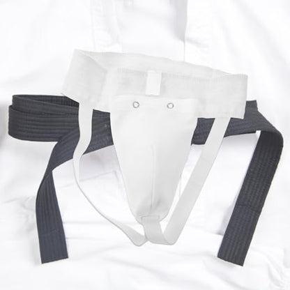 Training Groin Protector for Men with Integrated Breathable Crotch Guard, Wear-Resistant Martial Arts Groin Guard for Boxing, Taekwondo, MMA Sparring and Combat Sports