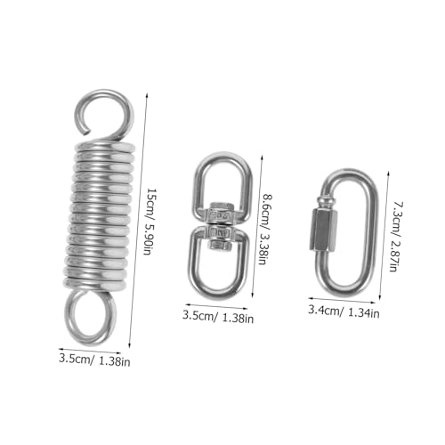 Hammock Chair Spring Hanging Kit Set, Heavy Duty Stainless Steel