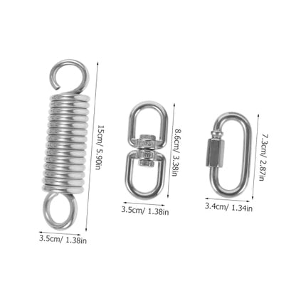 Hammock Chair Spring Hanging Kit Set, Heavy Duty Stainless Steel