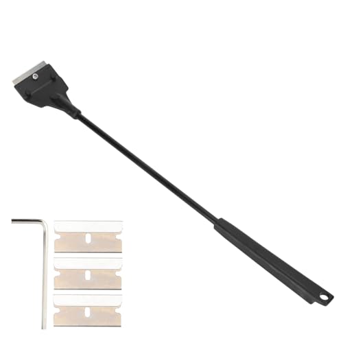 Scraper for Glass Aquariums Fish Cleaner Aquarium Scrapers Plastic Aquarium Plant Tools Long Aquascaping Tools Spatula Aquatic Plants Tool for Freshwater and Saltwater