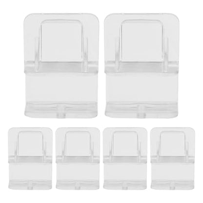 Aquarium lid Clips 6pcs Aquarium Lid Rimless Tank Cover Clips 0-2cm Fish Tank Cover Support Holder for Rimless Aquarium Glass Top Transparent