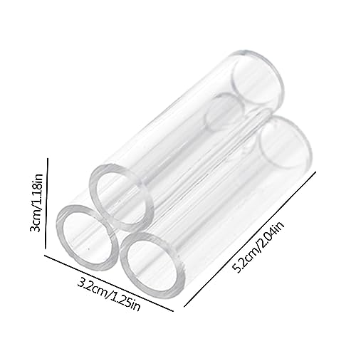 Shrimp Shelter Tube, Transparent Acrylic Tube Aquarium Shrimp Cave Breeding Fish Shrimp Feeder Breeding Tube Aquarium Fish Tank Pipe Shelter Tube Fish Tank Shelter Decorations Hideaway Pipes - color: 3 tubes