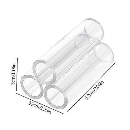 Shrimp Shelter Tube, Transparent Acrylic Tube Aquarium Shrimp Cave Breeding Fish Shrimp Feeder Breeding Tube Aquarium Fish Tank Pipe Shelter Tube Fish Tank Shelter Decorations Hideaway Pipes - color: 3 tubes