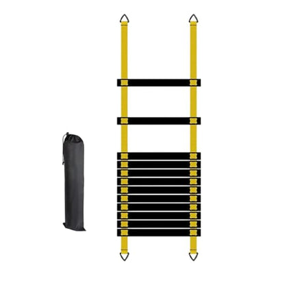 Training Ladder for Footwork Universal Portable Fitness Equipment | Soccer Practice Ladder for Athletes Track and Field Hockey Tennis Badminton - size: 6 meters