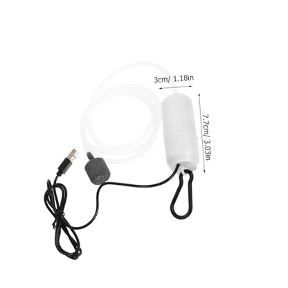 VICASKY Silent USB Air Pump Portable Oxygen for Fish Tanks Aquariums Aquatic Plants Compact Quiet USB Powered Oxygen Pump for Enhanced Water Quality