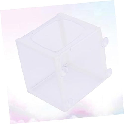 LIOOBO Incubation Net Net Water Aquarium Suction Fish Isolation Breed Tank Separator Fish Tanks Breeding Hatchery Small Incubator Cup White