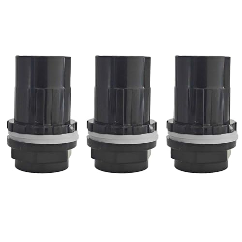 3PCS 32mm/1.26" PVC Aquarium Water Pipe Connector, Straight Tube Joint for Fish Tank Filter Systems, Universal Hose Fitting Accessories for Aquarium Plumbing - size: 32mm/1.26"