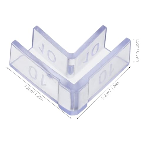 25pcs Fish Tank Corner Protectors, 10mm PVC Edge Guards for Aquarium Glass, L-Shaped 90° Anti-Collision Safety Covers and Furniture Protection