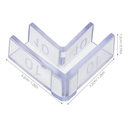 25pcs Aquarium Corner Guards 90 Degree Corner Protectors for 10mm Glass Fish Tank Edges Furniture Edge Covers