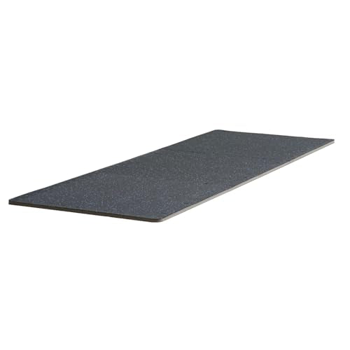 VEVOR 0.56Inch 100sq.ft 25 Tiles Gym Flooring for Home Gym, Rubber Top with High Density EVA Foam, 25 x 25In Gym Floor Exercise Equipment Mats, Interlocking Gym Mats, Puzzle Workout Mats, Black & Blue | Rubber Top with High Density EVA Foam, 25 x 25in Flo