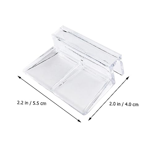 Abaodam 10pcs Acrylic Support Frames for Fish Tank Cover Durable Brackets for Glass Stable Clips for Aquarium Lid Convenient Support Rack for Fish Tanks