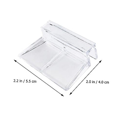 Abaodam 10pcs Acrylic Support Frames for Fish Tank Cover Durable Brackets for Glass Stable Clips for Aquarium Lid Convenient Support Rack for Fish Tanks