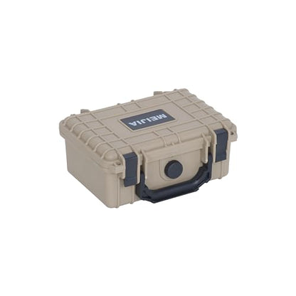 MEIJIA IP67 waterproof hard compact case,Customizable Fit Foam,8.12”x6.56”x 3.56”,Fit Use of Drones, Cameras,Equipments,lens (Desert Tan) - color: Desert Tan, size: 8.12x6.56x3.56inches
