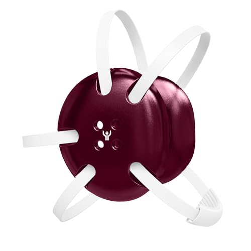 Classic Wrestling Headgear, White Straps - style: Maroon w/ White Straps