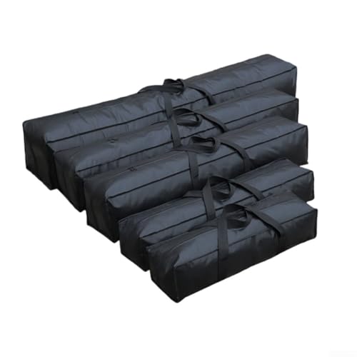 Tent Pole Bag Oxford Cloth Camping Storage Fishing Rods Awning Frame Clubs Carry Case with Reinforced Bottom Black 59.1 Inch(60 * 25 * 25 cm)