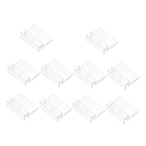 FRCOLOR 20pcs Acrylic Fish Tank Lid Brackets Support Racks for Aquariums Design for Easy Installation Suitable for Tanks and Covers