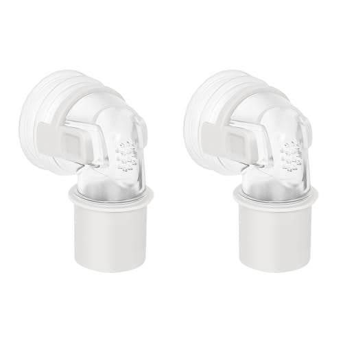 2PCS Elbow Connector for Airfit F30i Cpap Full Face Mask P30i N30i X30i Nasal Pillows Mask Swivel Elbows, Compatible with Mostly Cpap Hose and Tubing