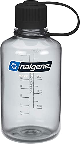 Nalgene 16 oz Narrow Mouth Water Bottle, Gray - color: Gray, size: 16 Ounces