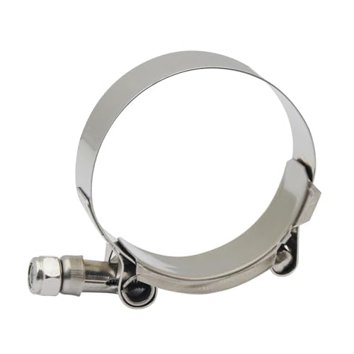 1.75" T Bolt Hose Clamp Stainless Steel - Working Range 48mm - 56mm for 1.75" I.D. Hose with 2mm - 5mm Wall Thickness, Roadformer T-bolt Clamps Featured to Provide Reliable Sealing Force, 2 Pack - size: 1.75" Hose Clamp 48mm - 56mm (1.89" - 2.20")