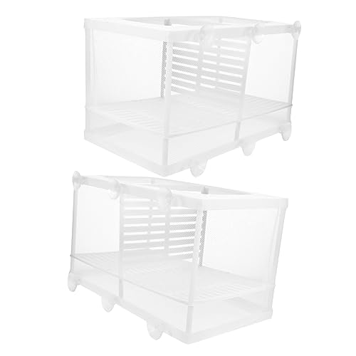LIOOBO Aquarium Fish Breeding Isolation Net Plastic Fish Tank Partition Guppy Breeder Box Style