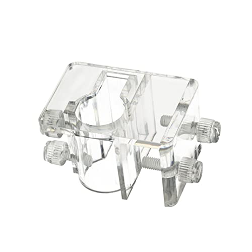 2pcs Aquarium Fixed Clip Water Holder Clamp Acrylic Fish Tank Clip (Size s 5-20mm) Prevents Slipping Falling - color: Transparentx2pcs, size: Size 1x2pcs