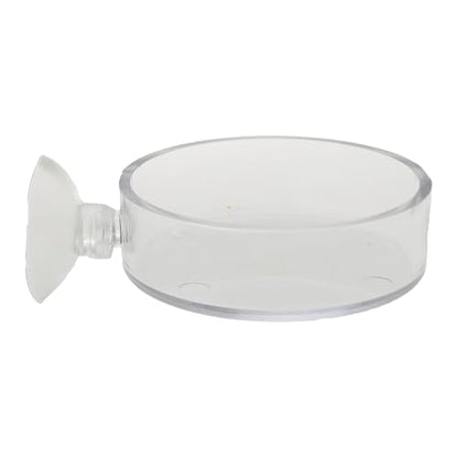 TAODAN 4PCS 65mm Fish Tank Feeder Transparent Acrylic Aquarium Feeding Tray Pet Supplies Ornamental Shrimp Feeding Areas