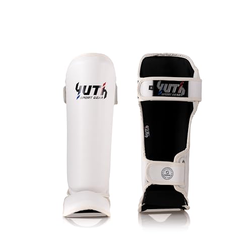 Signature Shin Guards | Premium Muay Thai Shin Guards | Lightweight & Durable Shinguards Muay Thai | Padded, Adjustable Muay Thai Leg Guards for Kickboxing, MMA Sparring, Training