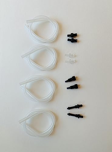 Jura GIGA Milk Hose Tube and Connector Parts Accessories Kit - 4 x (36cm) Hose Tubes, 2 x #72249, 2 x #71866, 2 x #63634, 2 x #69490