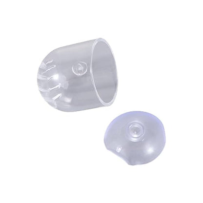 Fish Tank Plant Cup 6PCS Aquarium Growing Cups Acrylic Waterweed Cup Aquarium Decoration Plant Cup Pot with Suction Holder Mini Gardening Vase Feeder