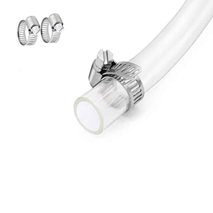 1’’ ID × 1-1/4’’ OD - 10 ft Clear Plastic Vinyl Tubing, Flexible PVC Hose Lightweight Non-Toxic vinyl Tube for Transfer Water Air Oil - size: 1'', style: 10 feet