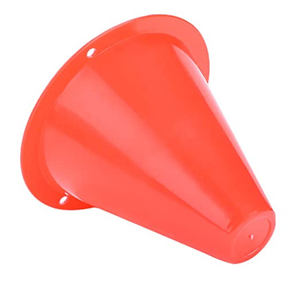 10pcs Football Cones Soccer Training Discs Football Marker Poles Flat Square Bottom Stackable for Soccer Training - color: Red