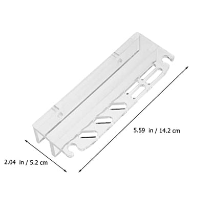 Acrylic Aquarium Tool Organizer Rack Scissors Tweezers and Scrapers Storage Stand for Efficient Water Plant Maintenance Easy Installation and Design