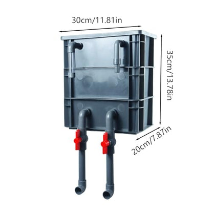 Fish Tank Filtration Drip Box,Filtration Accessory - Fish Tank System - for Freshwater Saltwater Home Indoor Bedroom Living Room Office Dorm