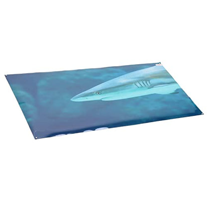 Aquarium Background Paper, Self Adhesive PVC Fish Tank Wallpaper Sticker with 3D Clear Decoration, Fade Underwater Theme Poster for Glass Aquariums (61 * 41CM) - size: 61*41CM