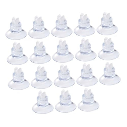 Cabilock 18pcs Fish Tank Hose Holder Clips with Rubber Suction Cups, Aquarium Airline Tube Clips for Air Pump Accessories, Sturdy Aquarium Organizer for Freshwater and Saltwater Tanks