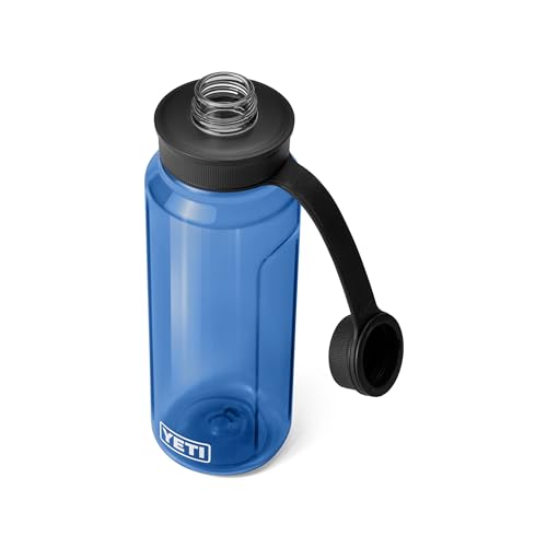 YETI Yonder Water Bottle with Yonder Tether Cap, Lightweight, Leakproof and BPA-Free - color: Royal Blue, size: 34 Ounces