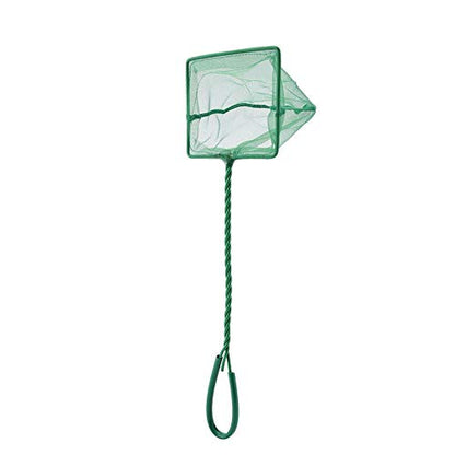 Aquarium Net,Fish Landing Net, Aquarium Fish Net Long Handle Aquarium Fish Fishing Net Portable Green Fishbowl Fishing Landing Net Floating Objects Clean Tools(6 inch)