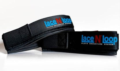 Lace N Loop Straps (Pair) - Lace-Up Boxing Glove Converter - color: Black