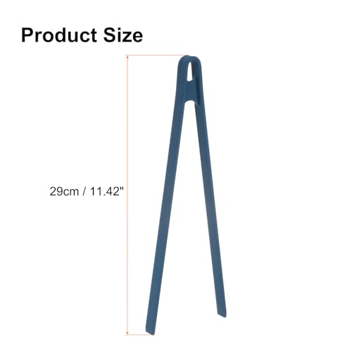 Generic Long Aquarium Tweezers 11.42" Stainless Steel Tweezers with Silicone-Coated Multi Purpose for Cooking Aquarium Tools Feeding Tongs, Blue